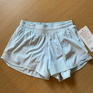 NWT lululemon shorts hotty hot 4” in blue